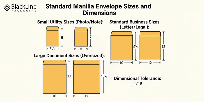  Standard Manila Envelope Sizes and Dimensions